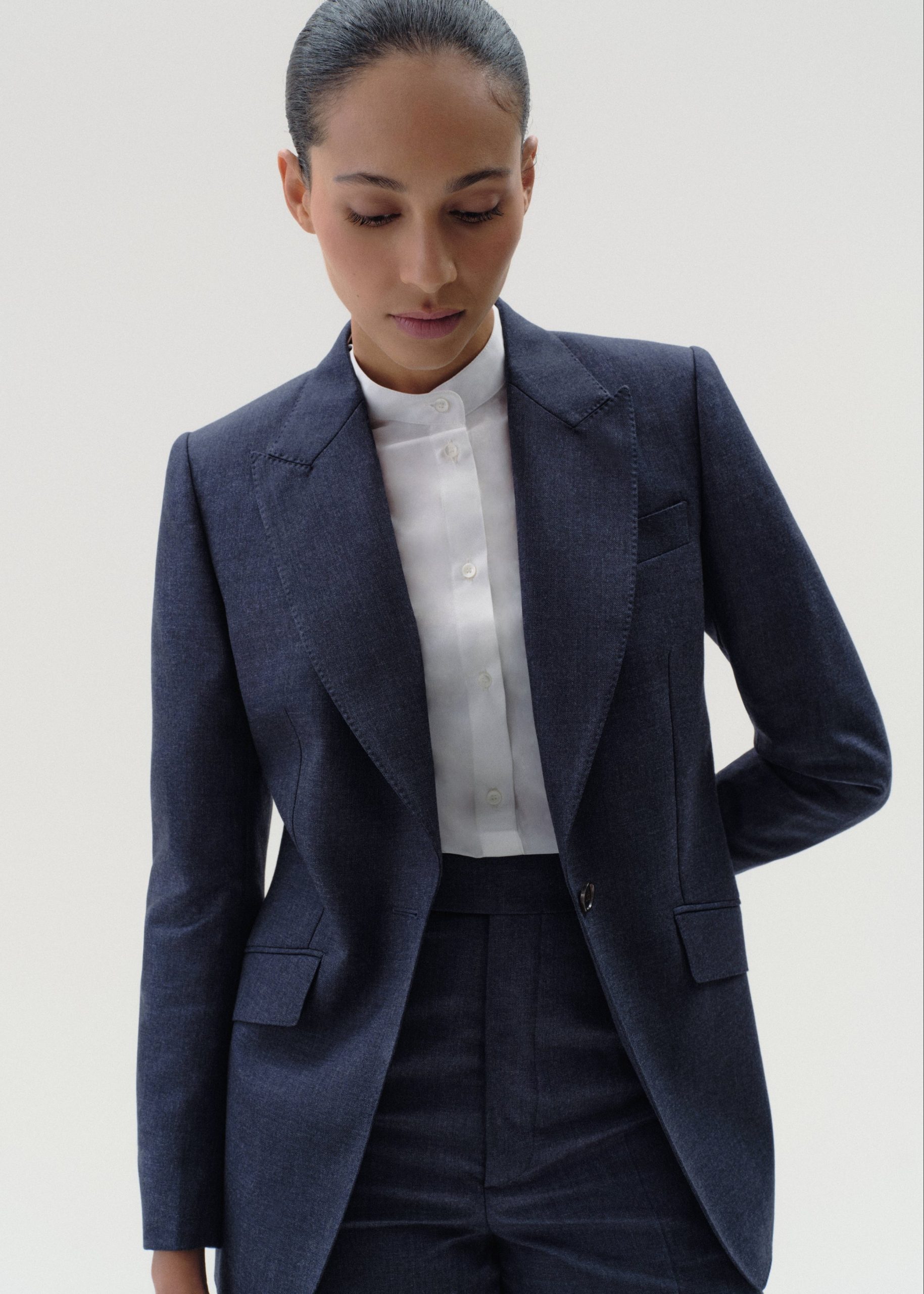 Single Breasted Jacket in Wool - Image 3