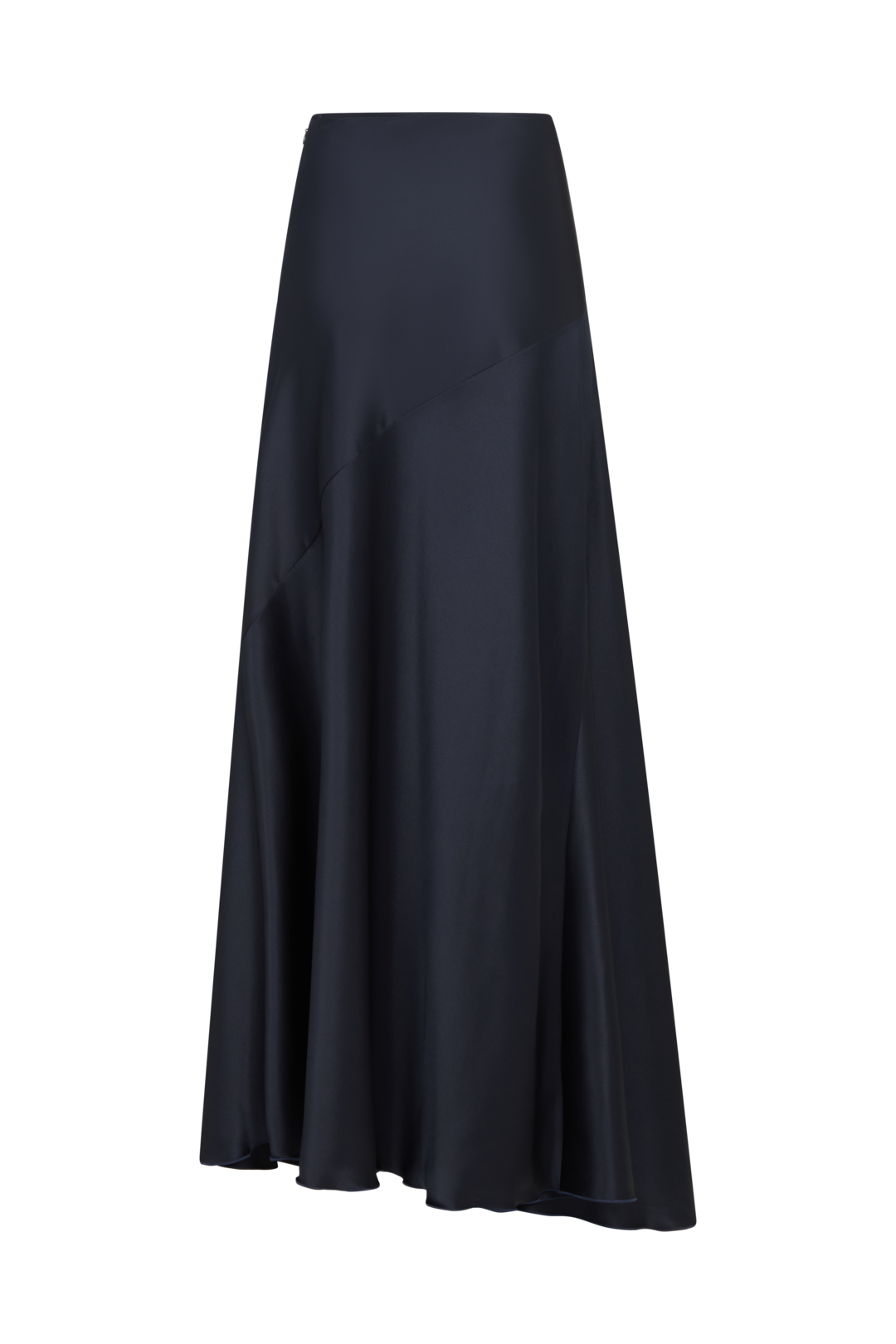 Asymmetrical Maxi Skirt in Silk