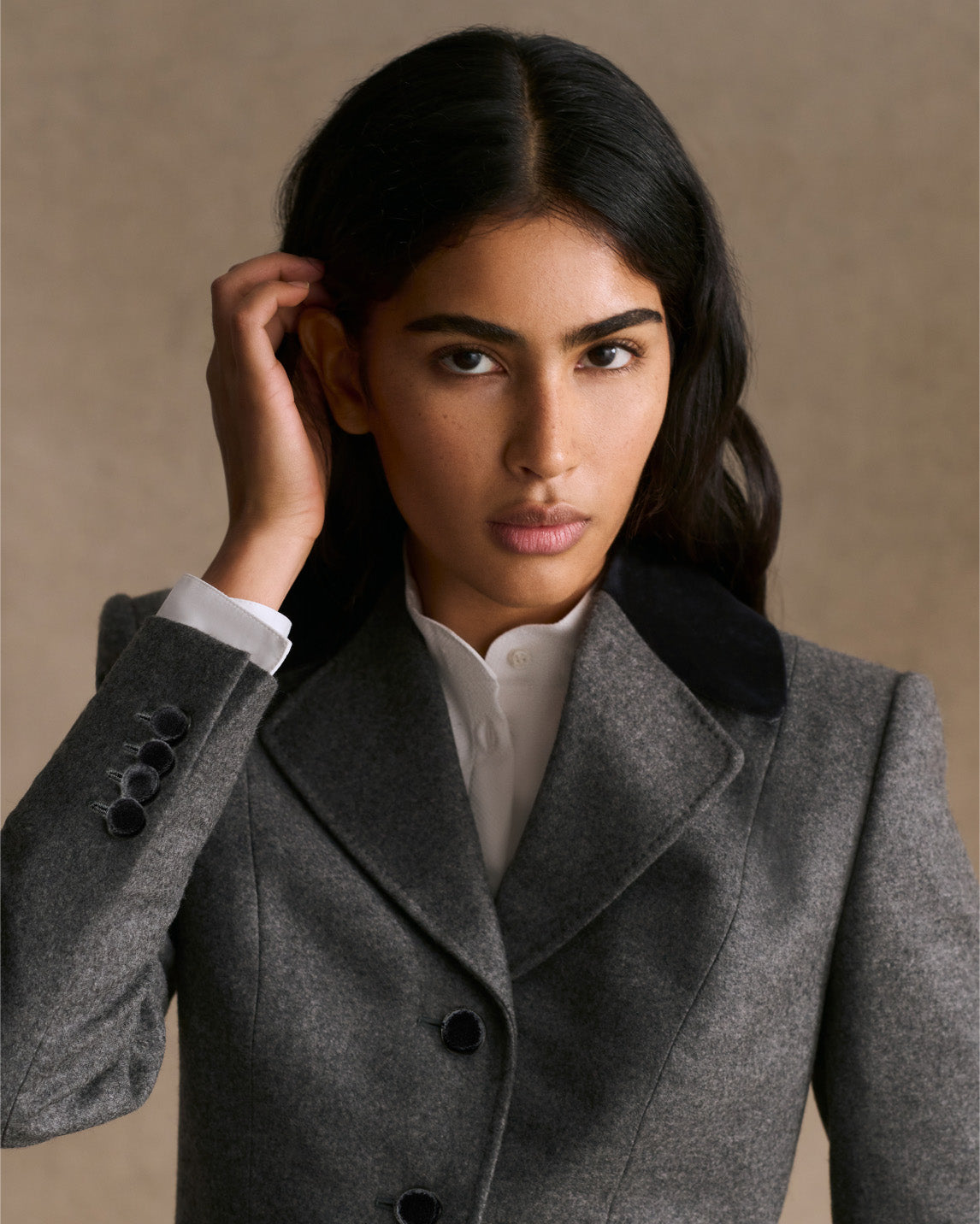 Peplum Savile Jacket in Wool - Image 2