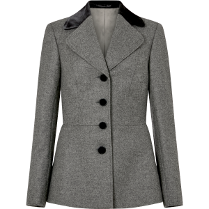 Peplum Savile Jacket in Wool