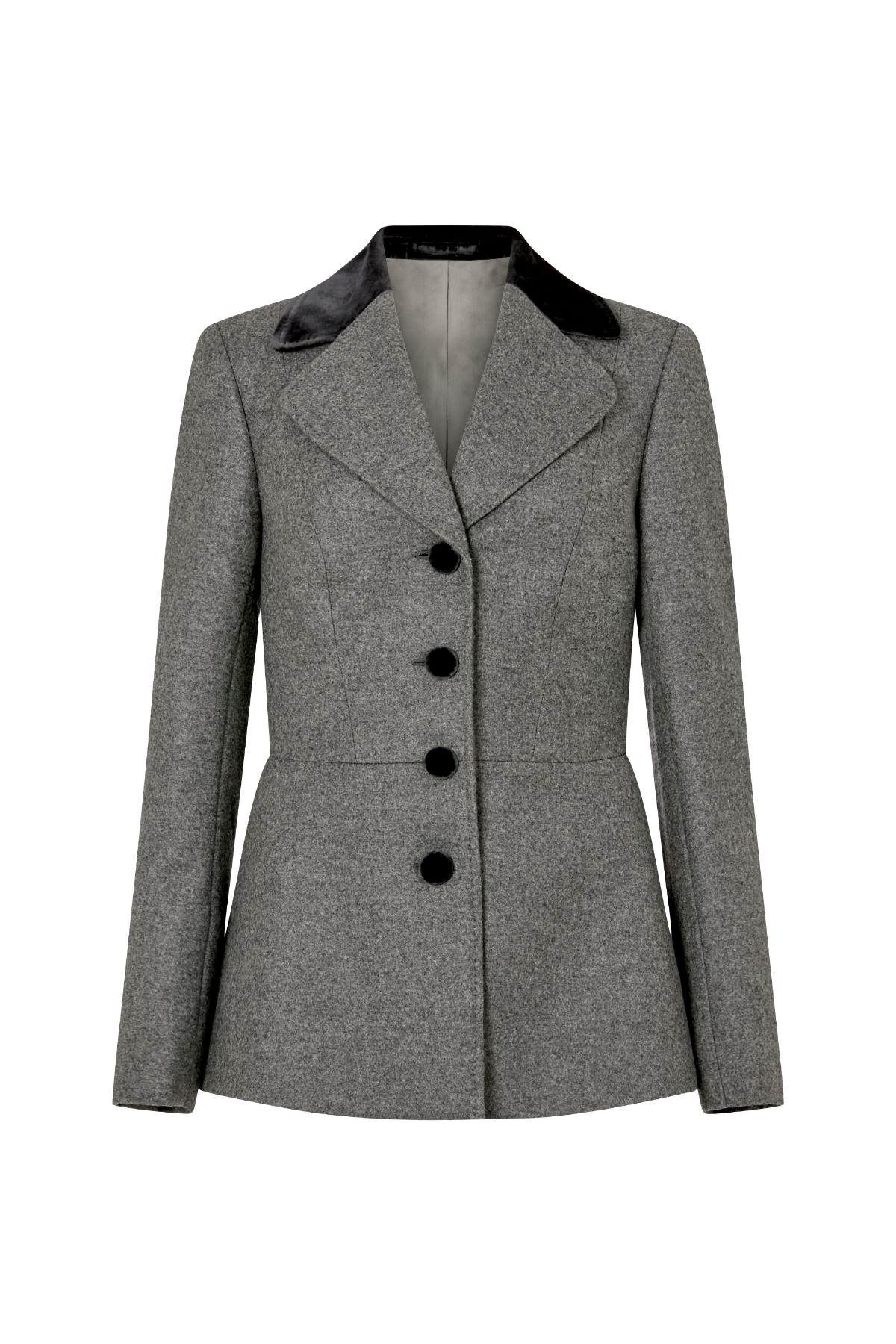 Peplum Savile Jacket in Wool
