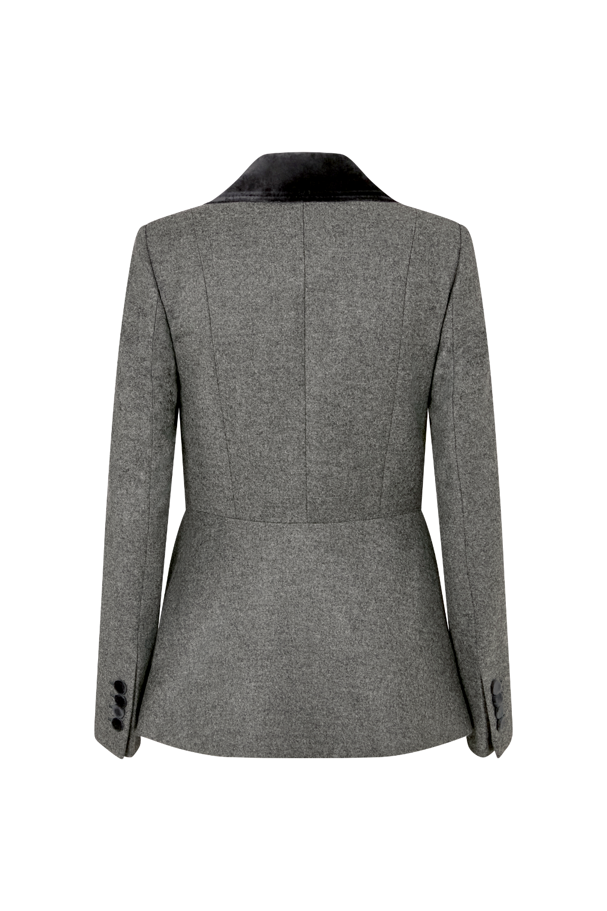 Peplum Savile Jacket in Wool - Image 5