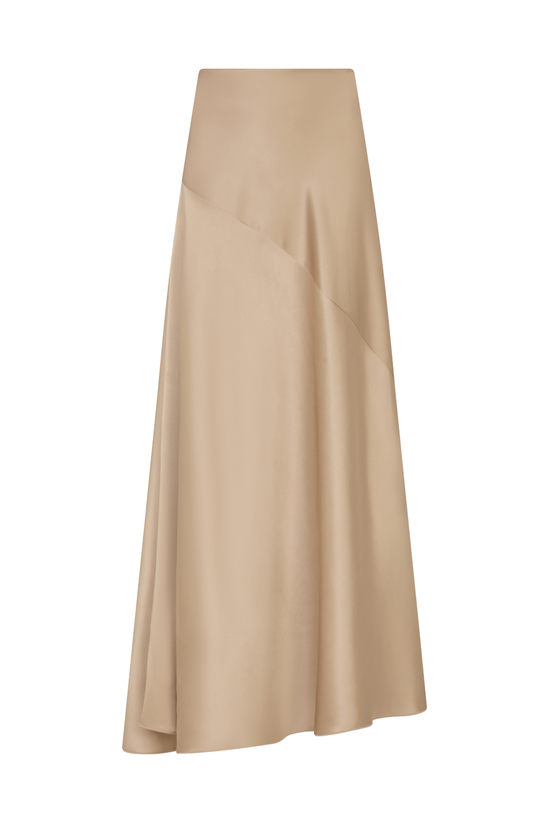 Asymmetrical Maxi Skirt in Silk - Image 4