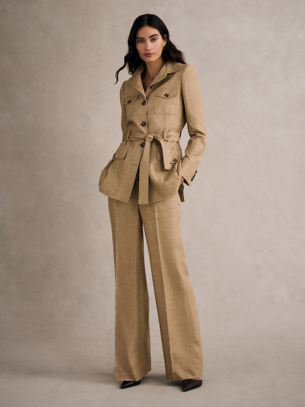 Straight Leg Trouser in Bamboo - Image 2