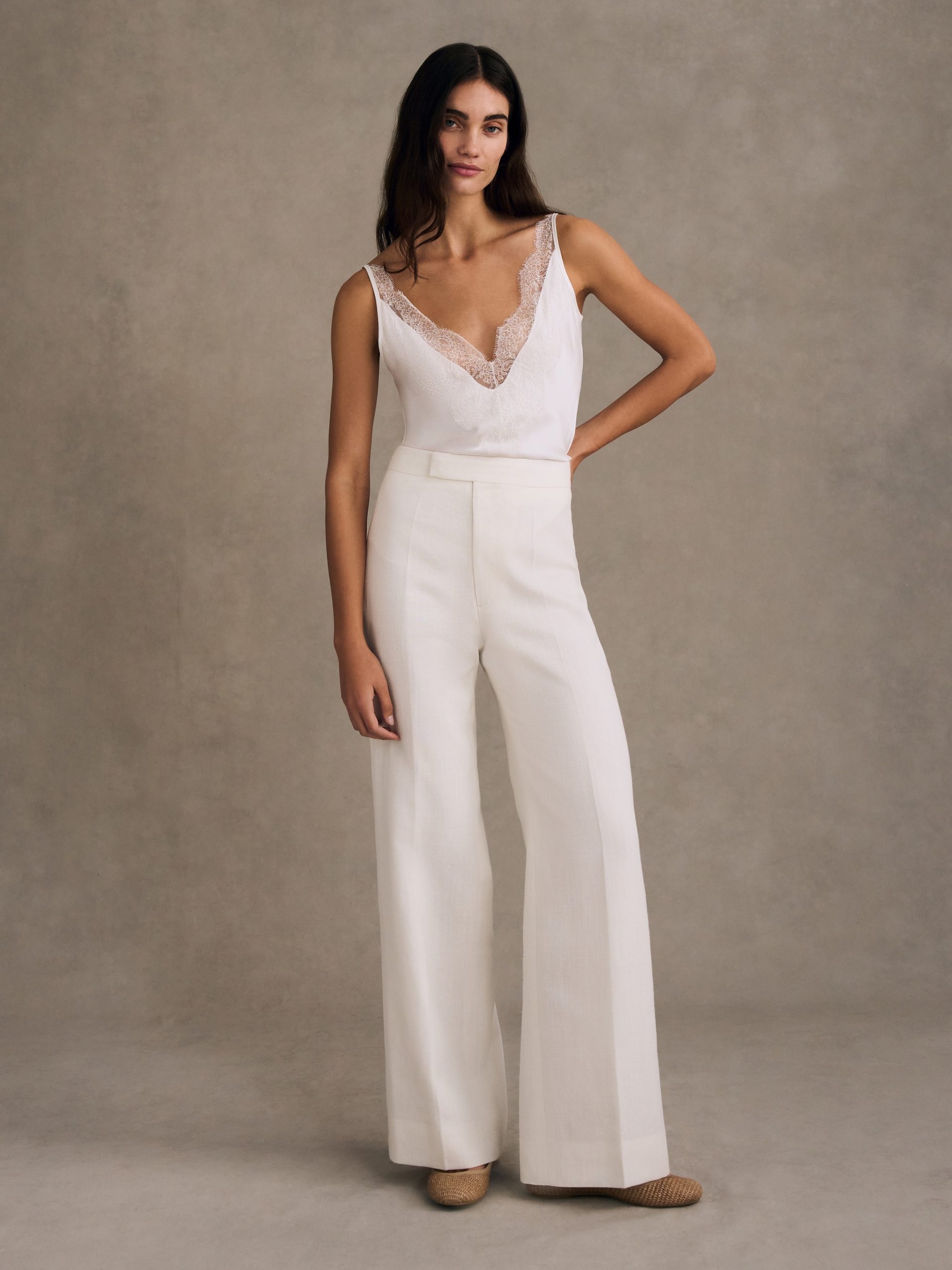 Straight Leg Trouser in Bamboo - Image 2