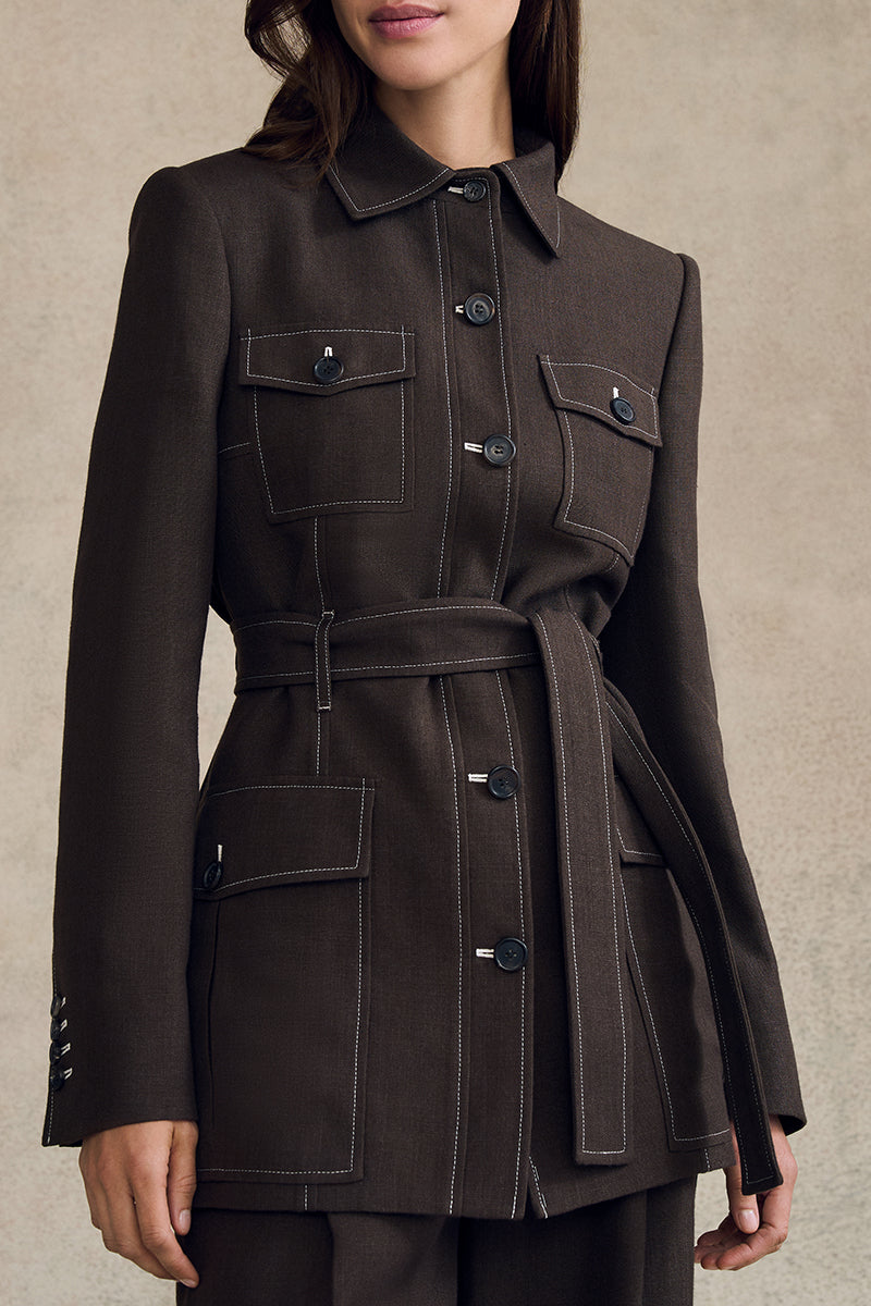 Safari Jacket in Linen - Image 3