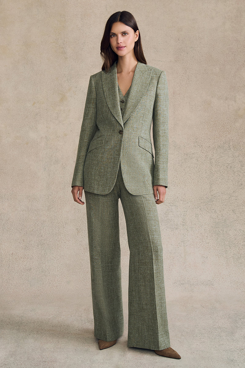 Single Breasted Jacket in Linen - Image 4