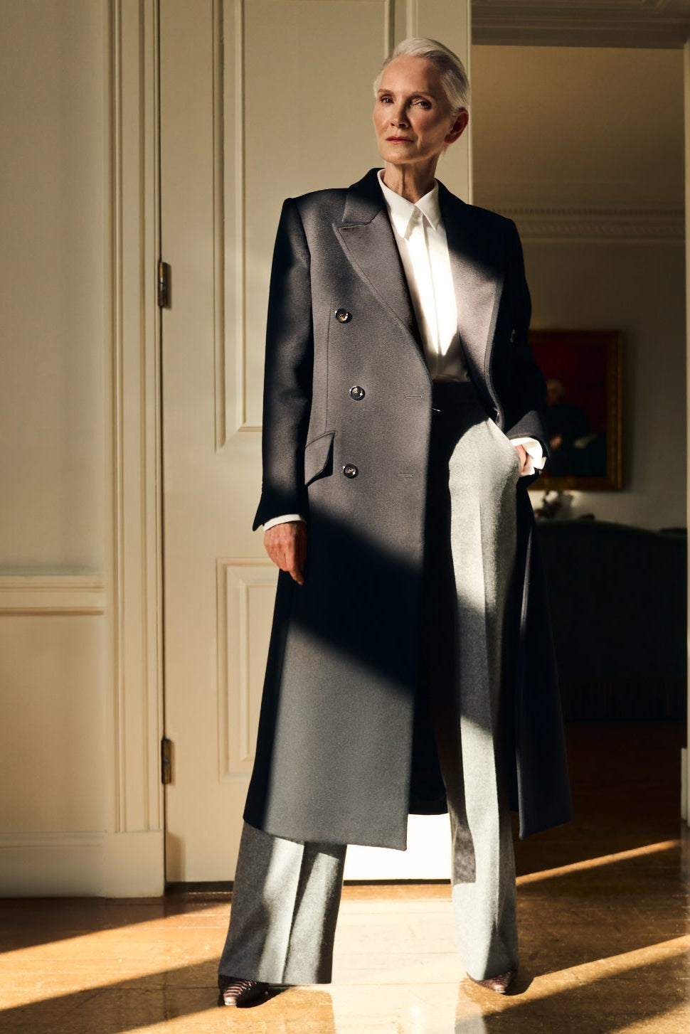 Straight Leg Trouser in Wool - Image 2
