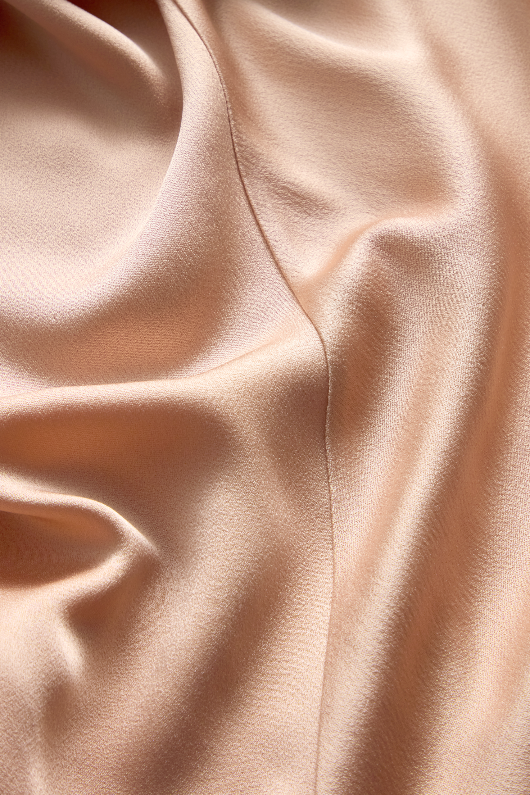Asymmetrical Twist Dress in Crepe Backed Satin with Lace Insets - Image 6