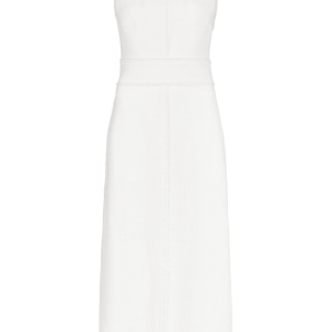 Boat Neck Dress in Boucle