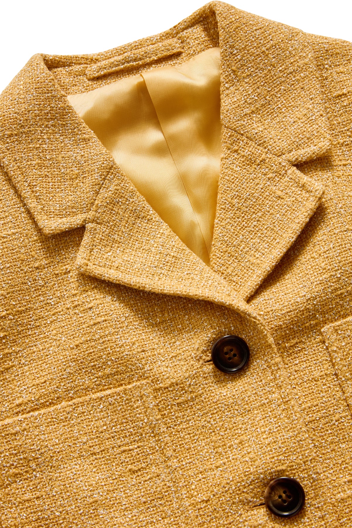 Cropped Jacket with Four Buttons in Boucle - Image 7