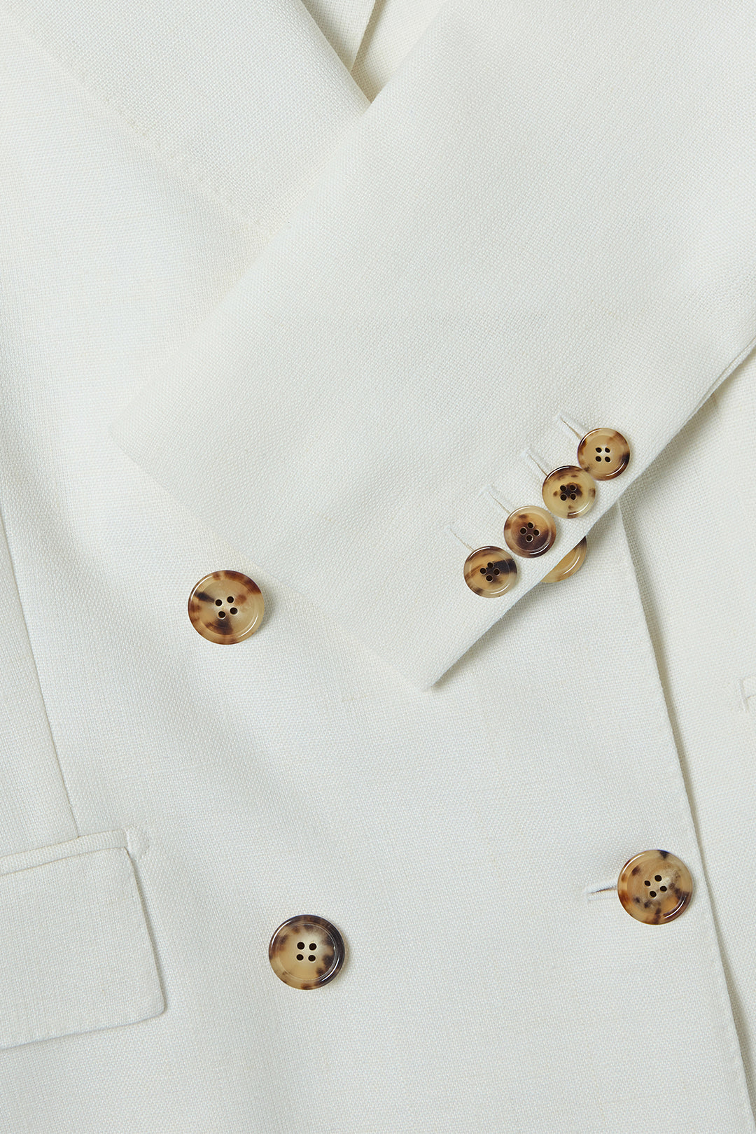Double Breasted Jacket in Linen - Image 3