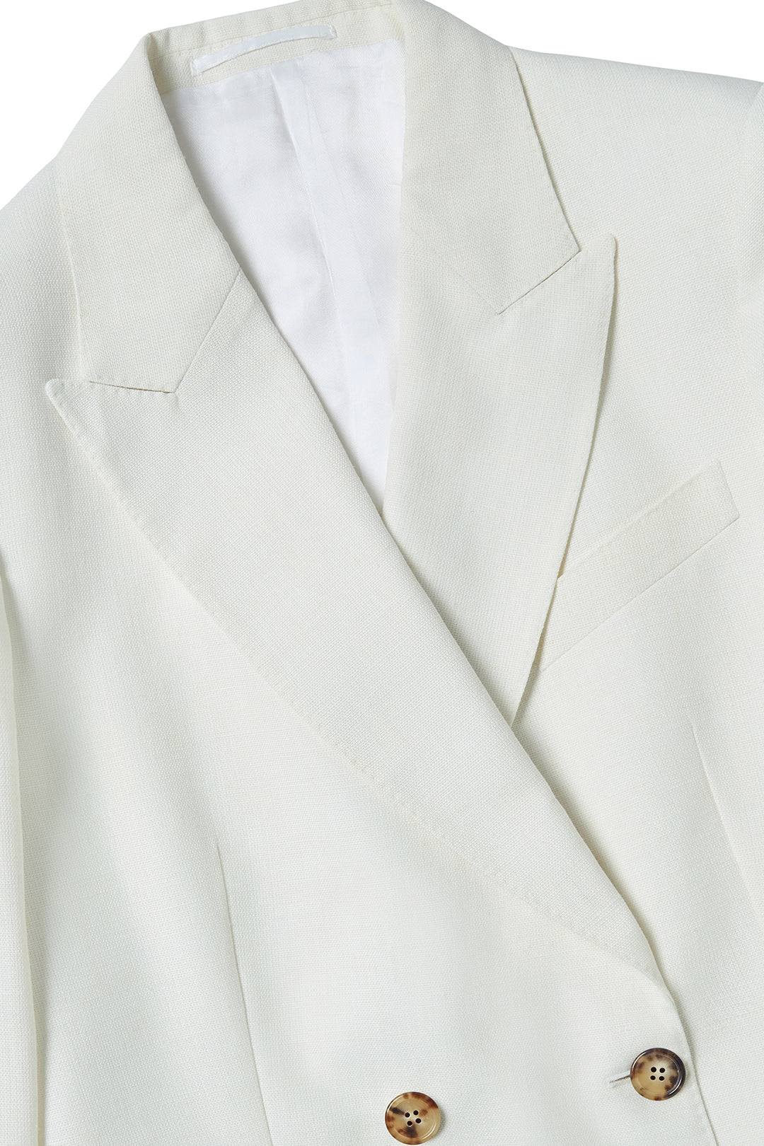 Double Breasted Jacket in Linen - Image 2