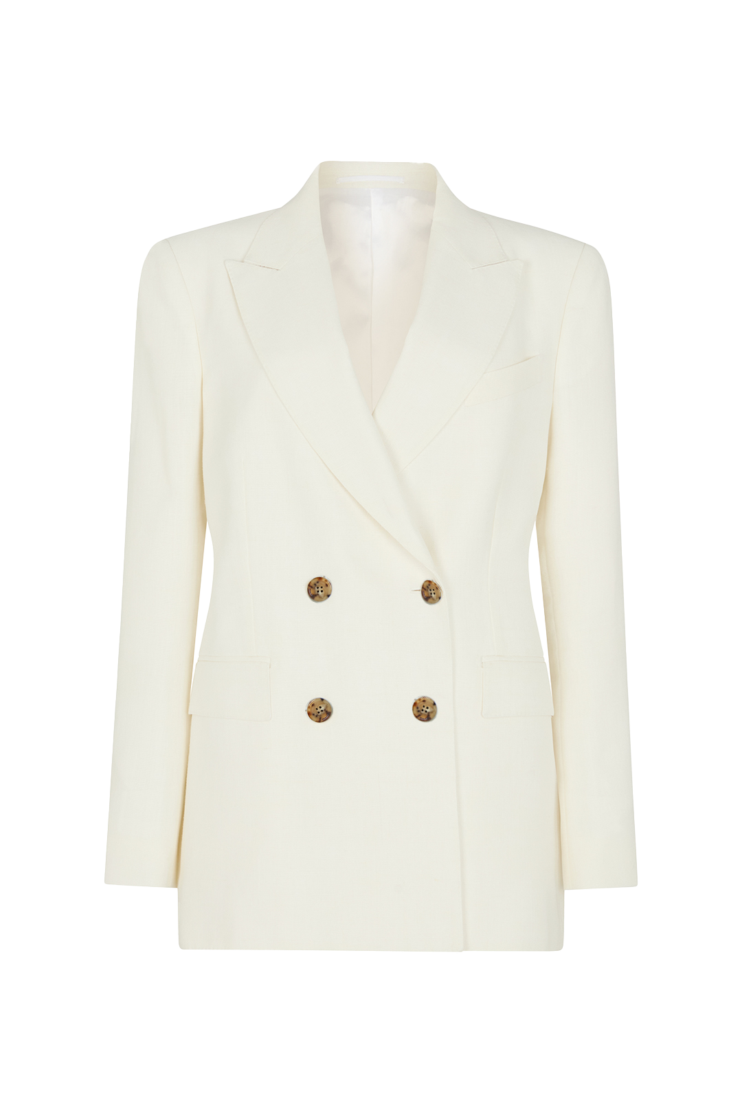 Double Breasted Jacket in Linen