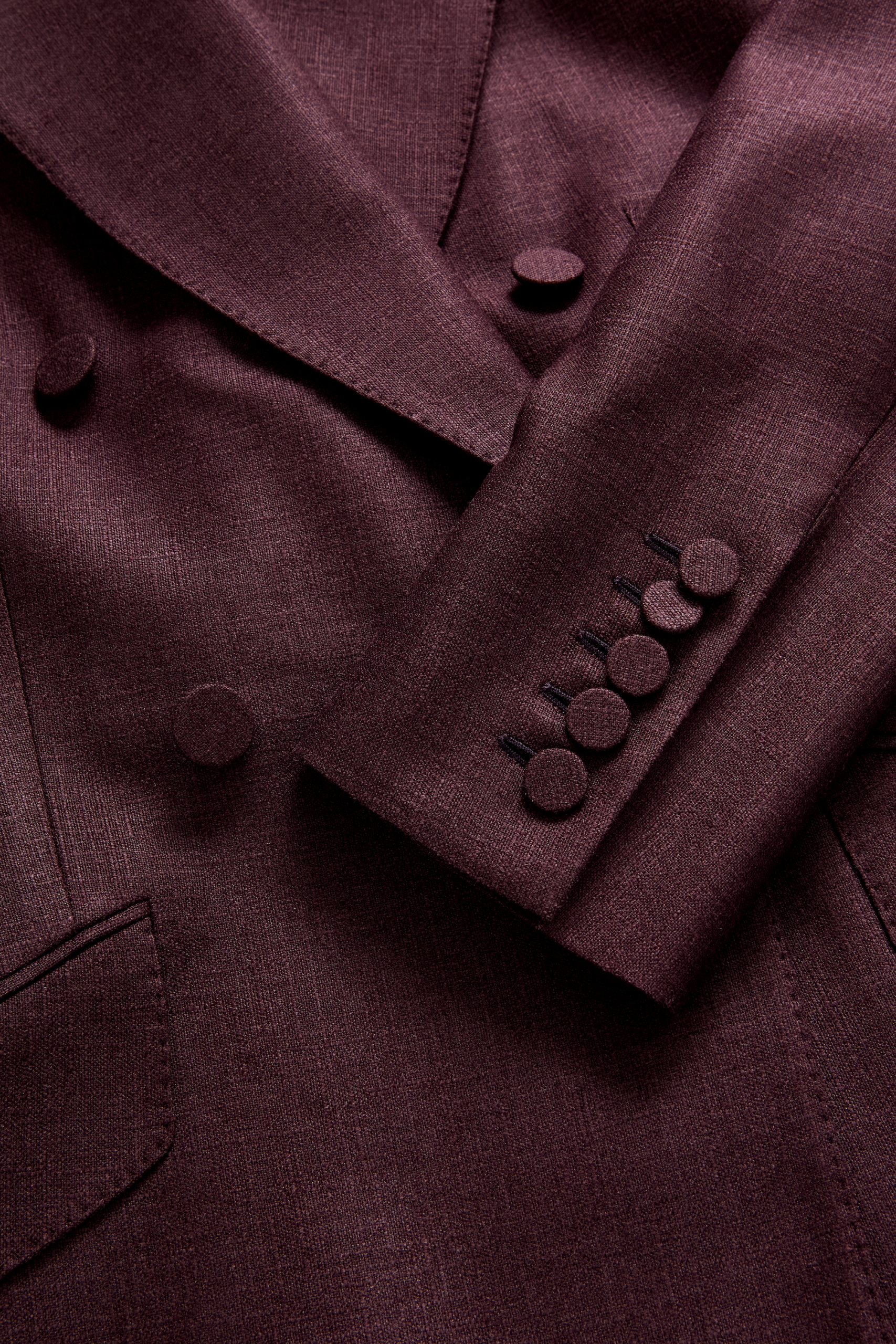 Double Breasted Jacket in Silk Wool - Image 6