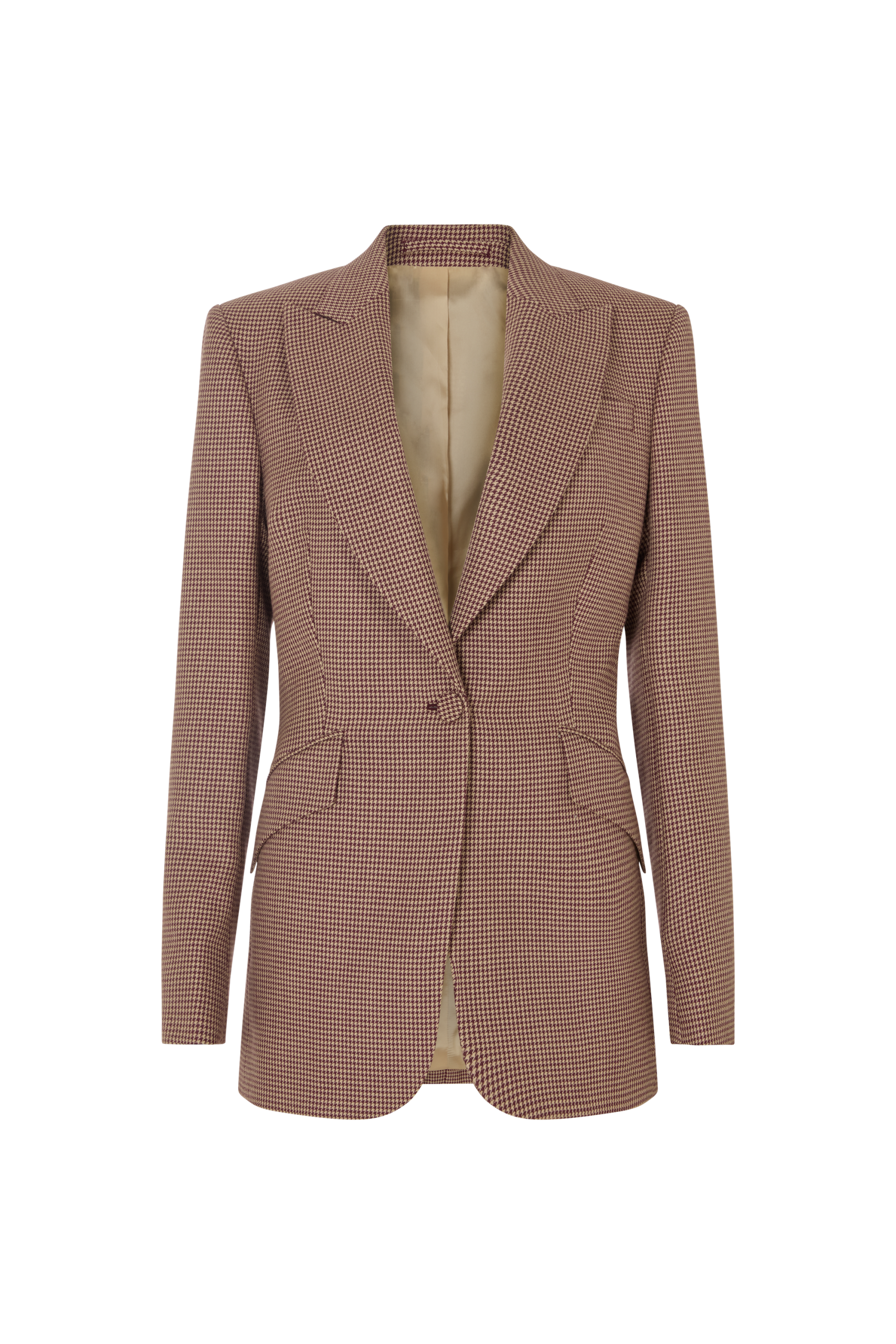 Single Breasted Jacket in Puppytooth