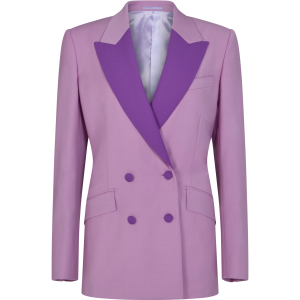 Double Breasted Jacket with Contrast Lapels