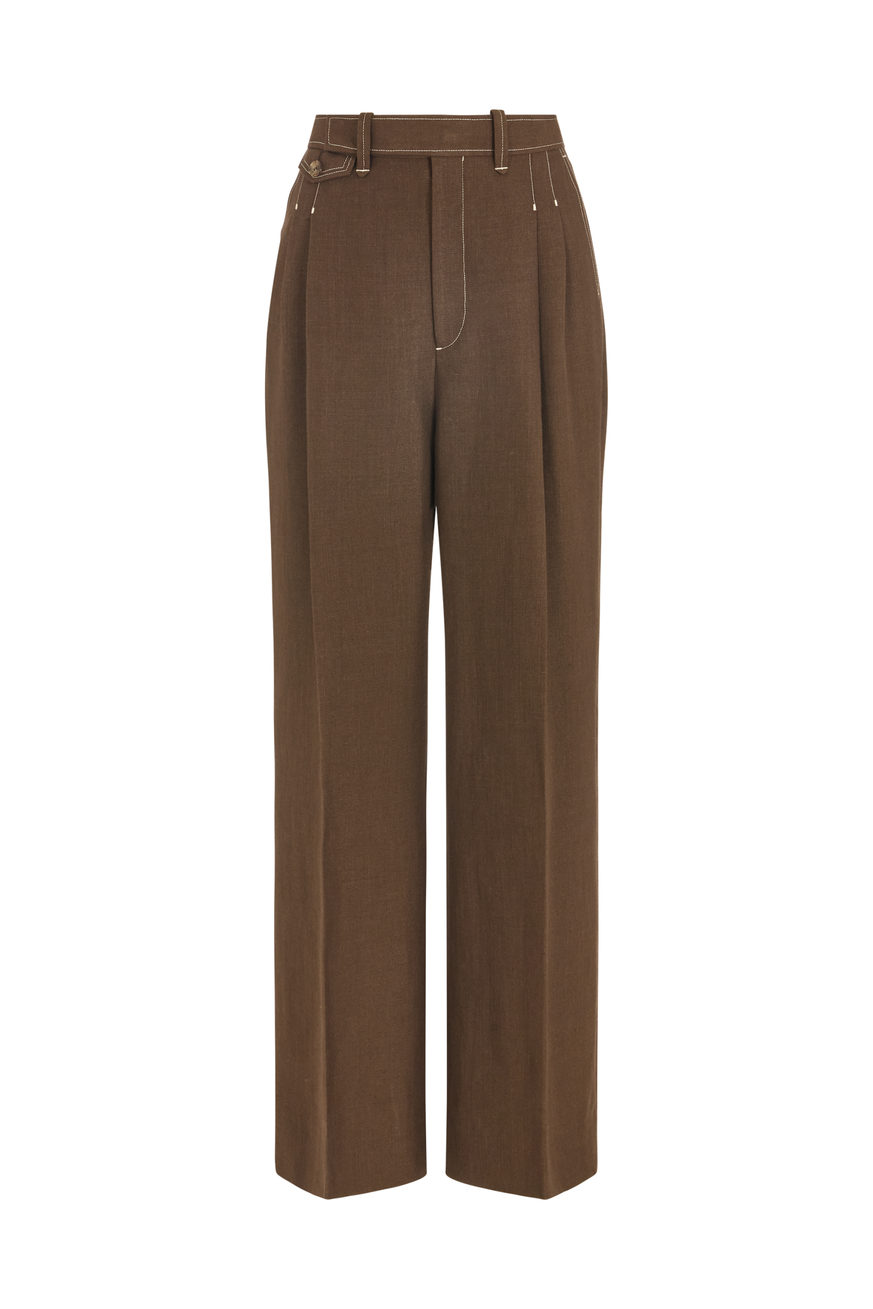 Wide Leg Trouser in Linen