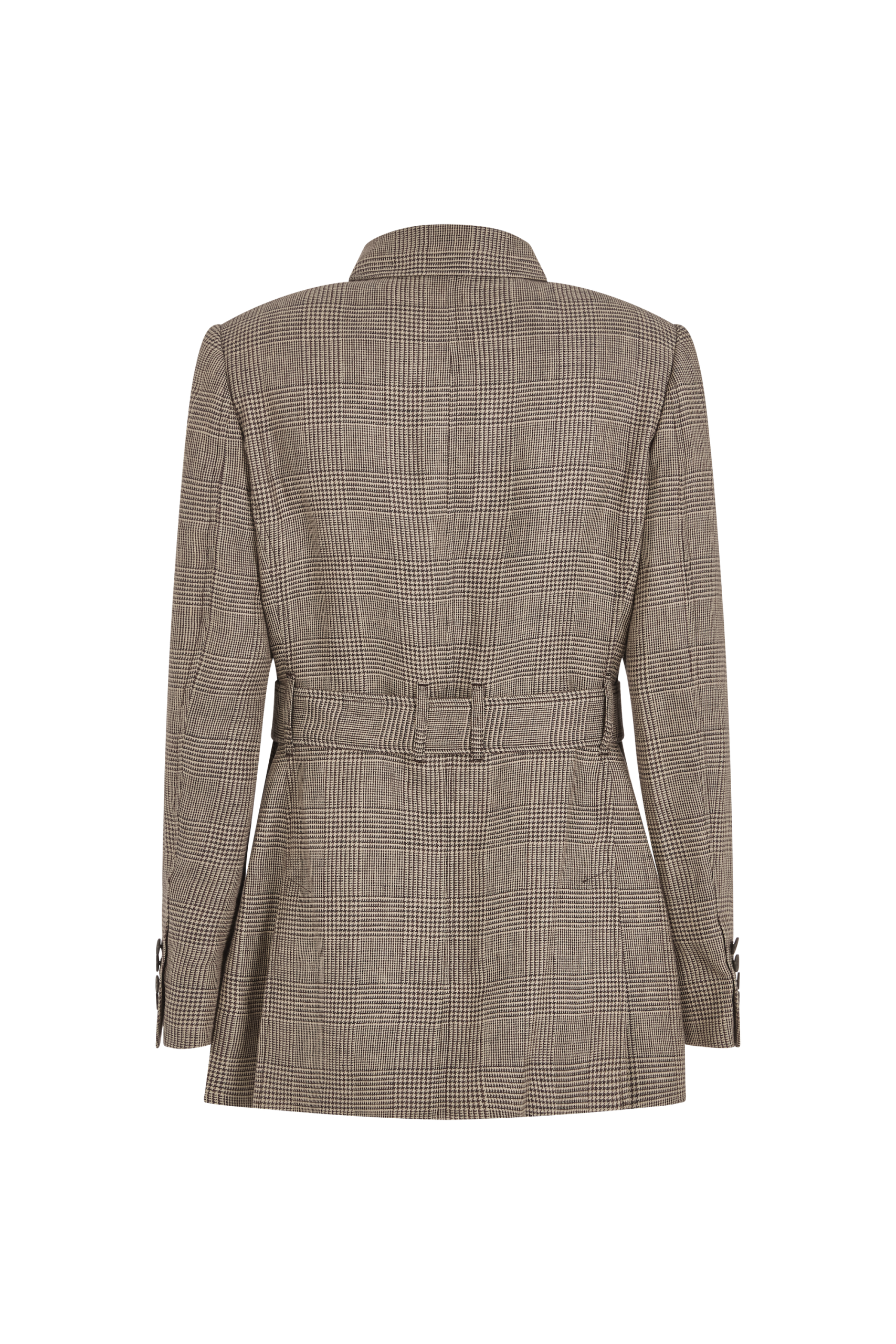 Safari Jacket in Prince of Wales Linen - Image 6