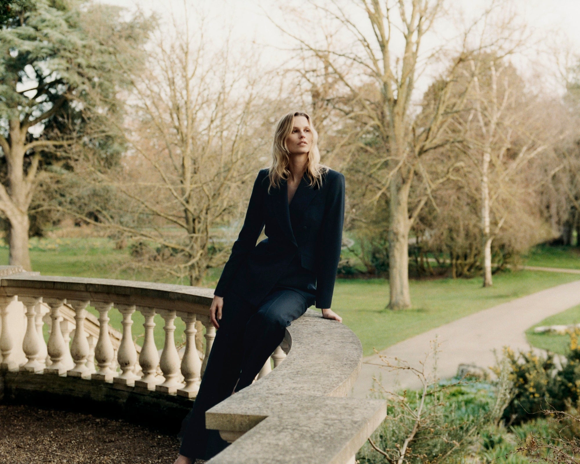 Double Breasted Jacket in Wool Twill - Image 2