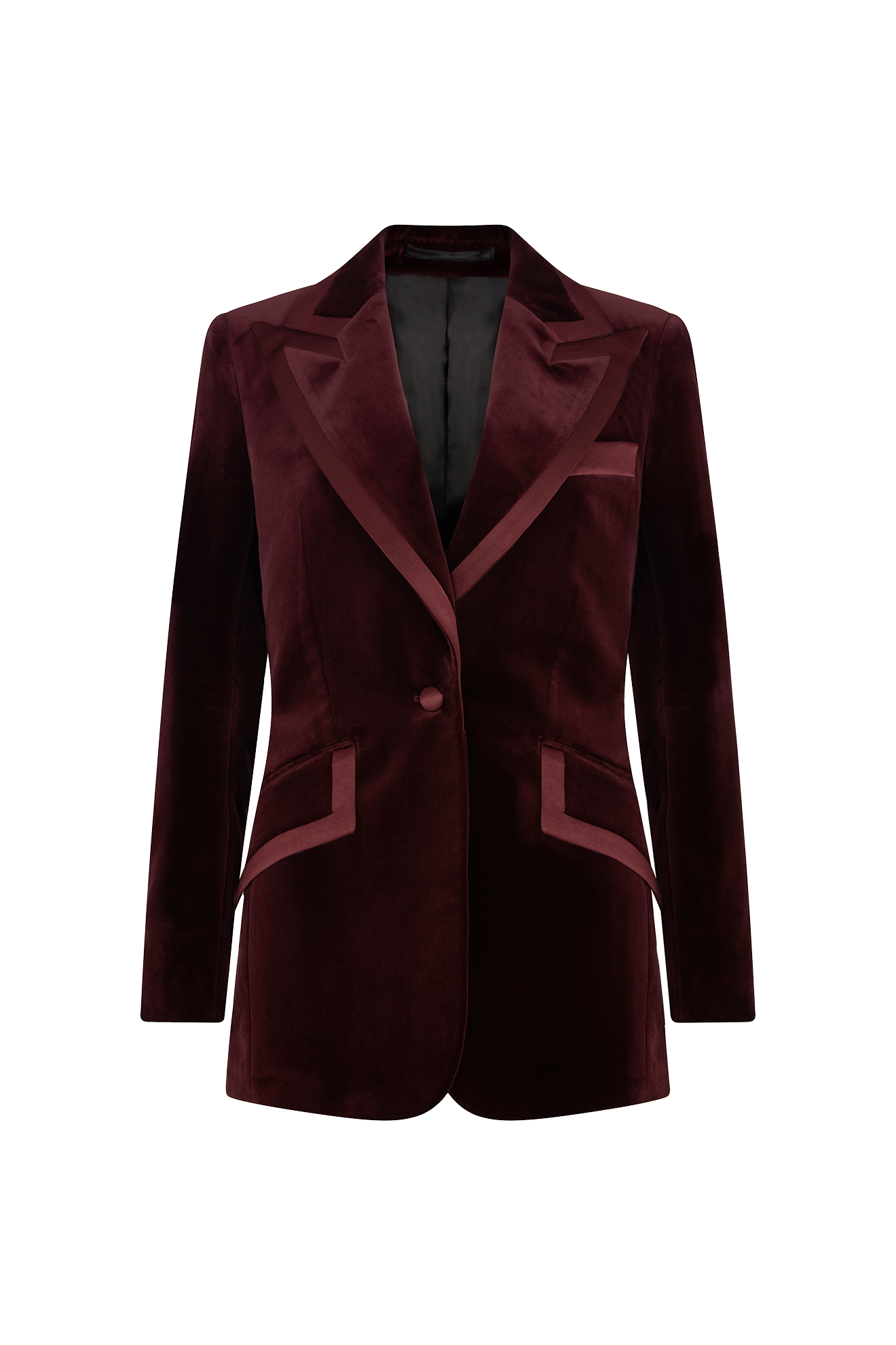Single Breasted Jacket in Velvet