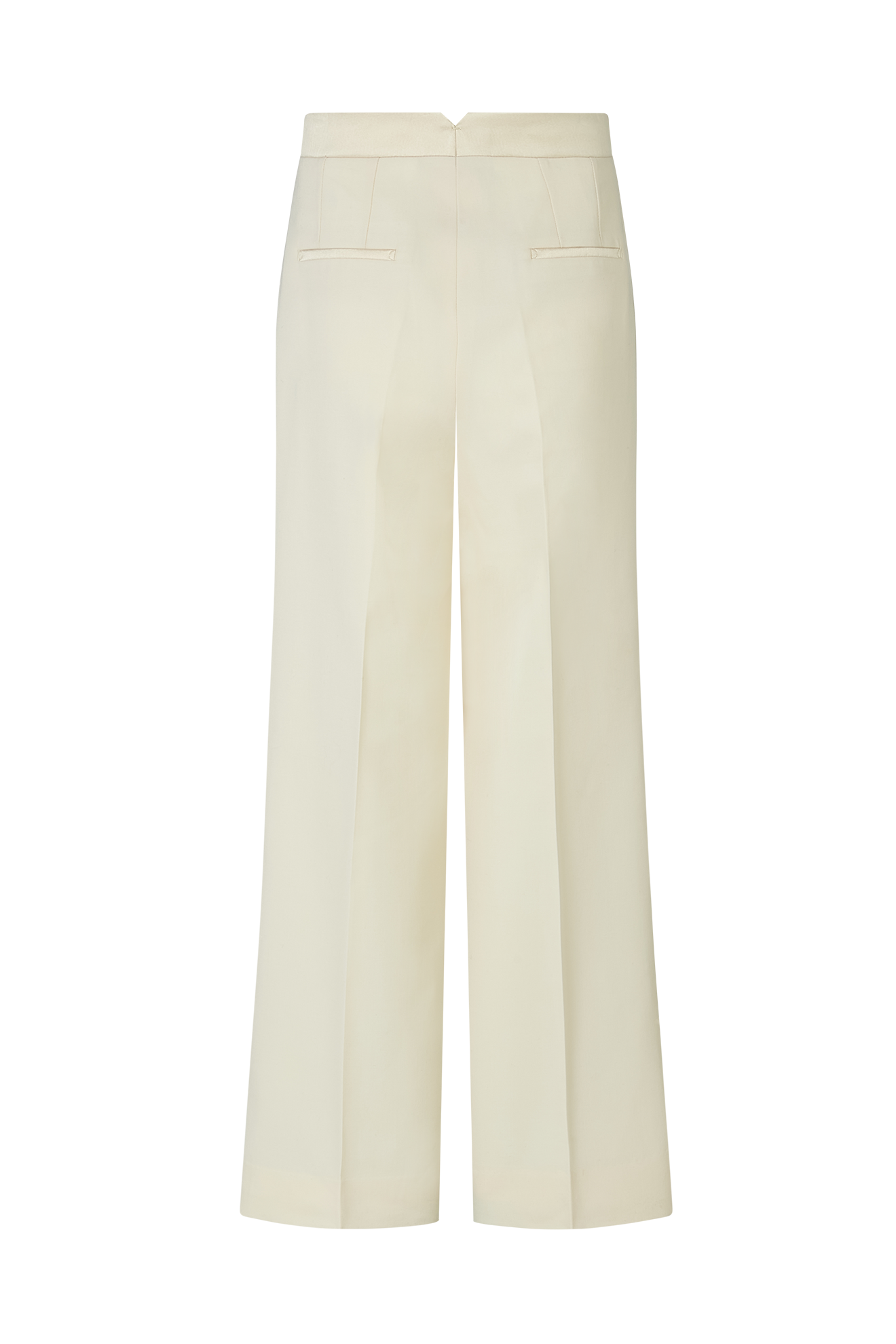 Straight Leg Trouser with Silk Tuxedo Stripe in Barathea - Image 5