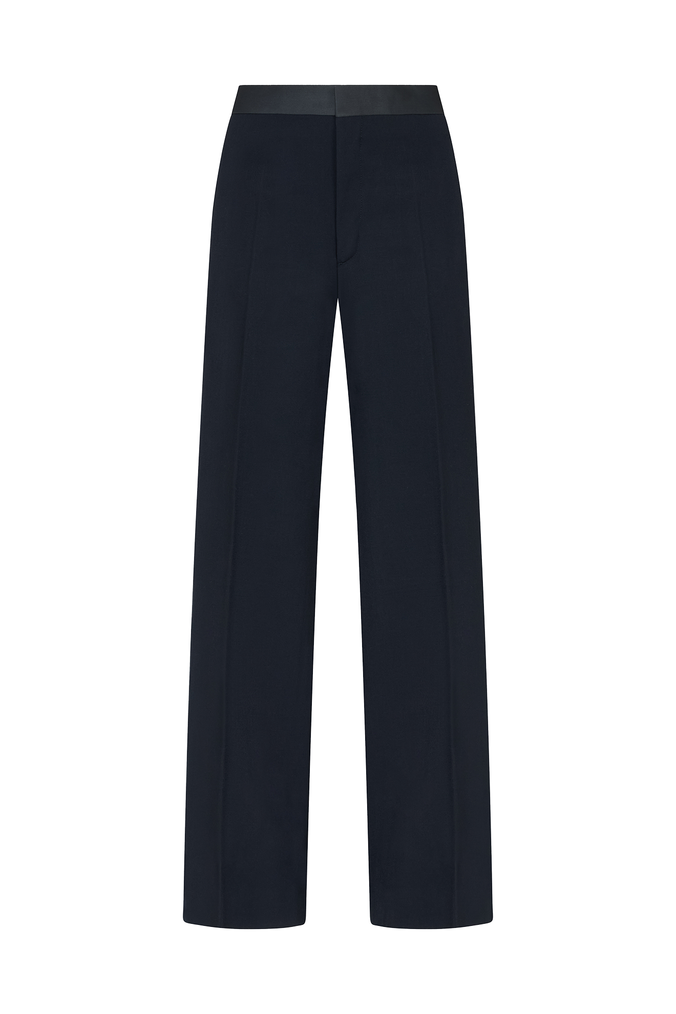 Straight Leg Trouser with Grosgrain Tuxedo Stripe in Barathea