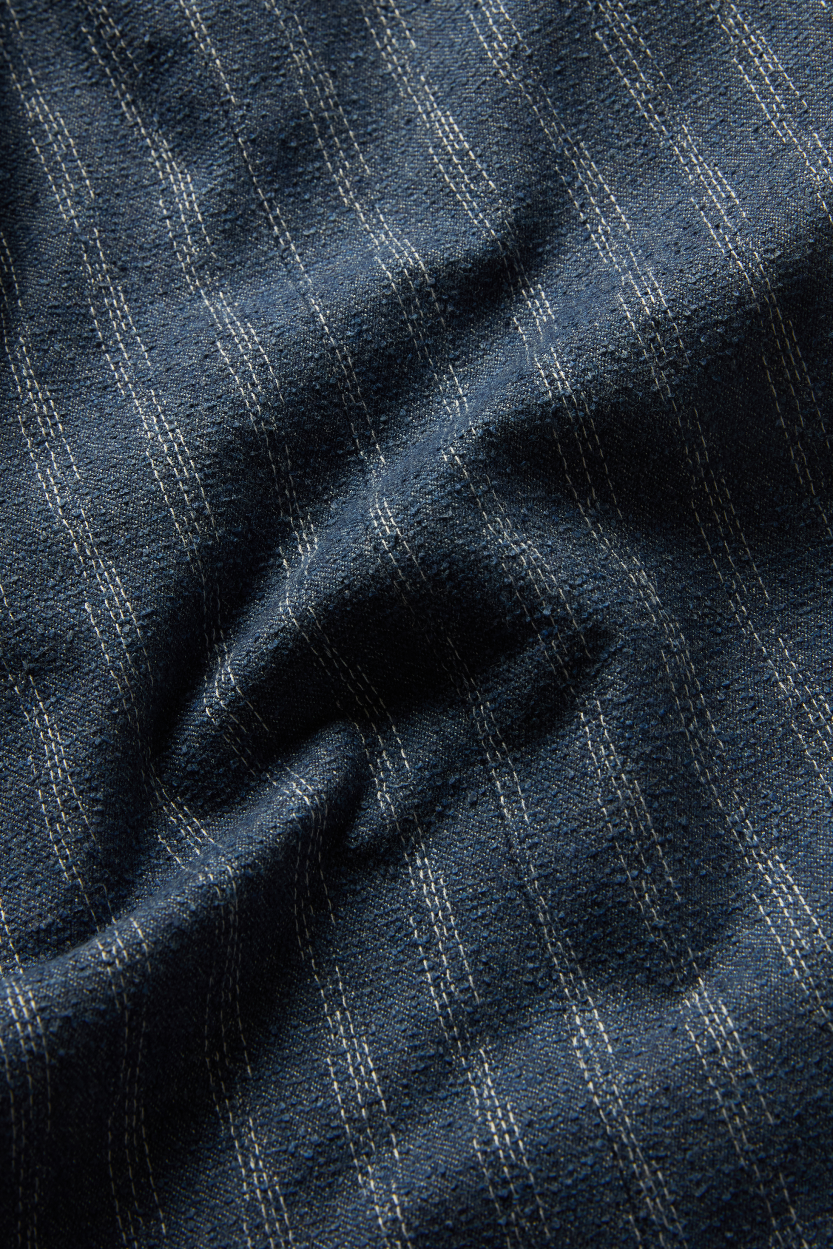 Straight Leg Trouser in Boucle Denim Wool - Image 4