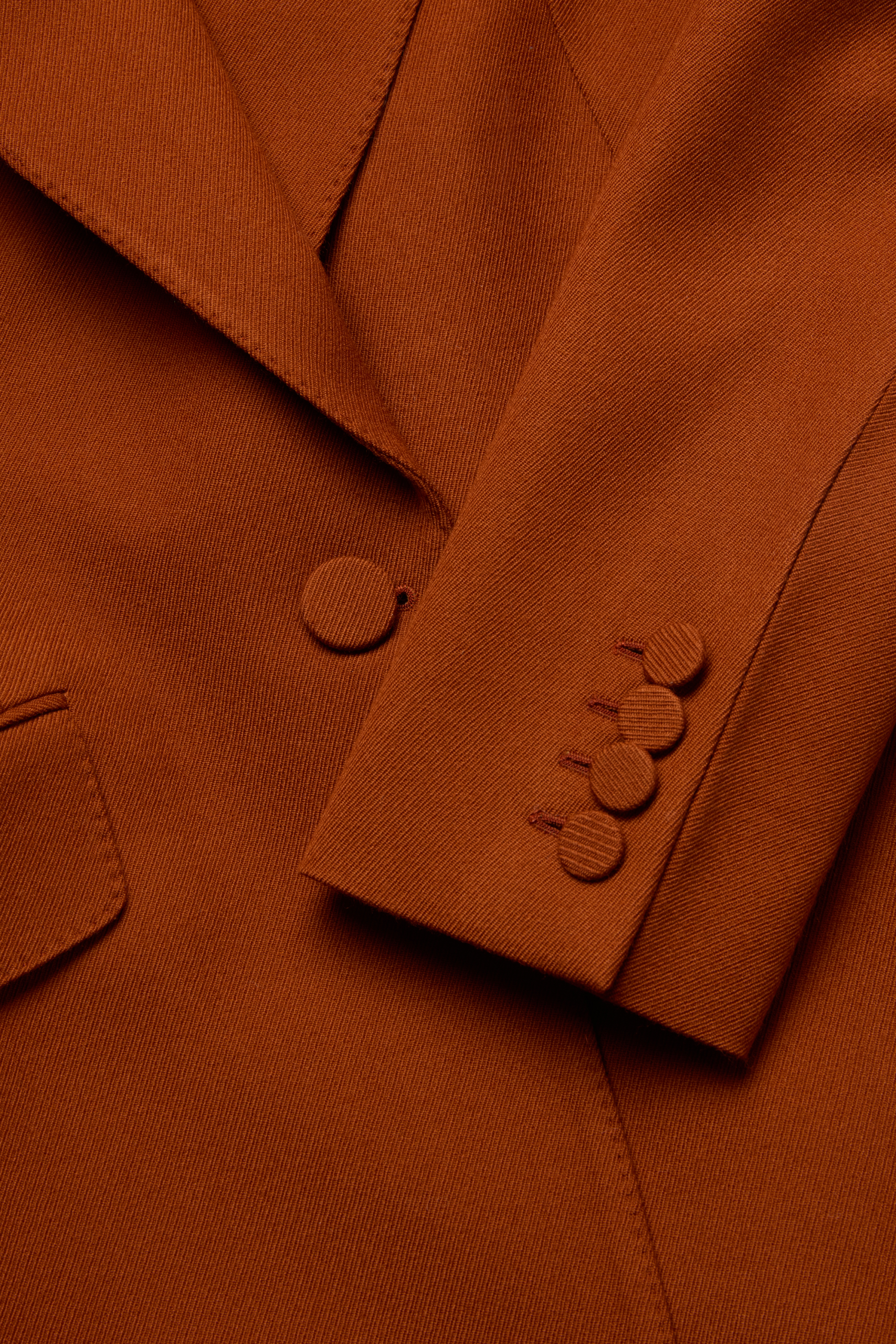 Single Breasted Jacket in Wool Twill - Image 4