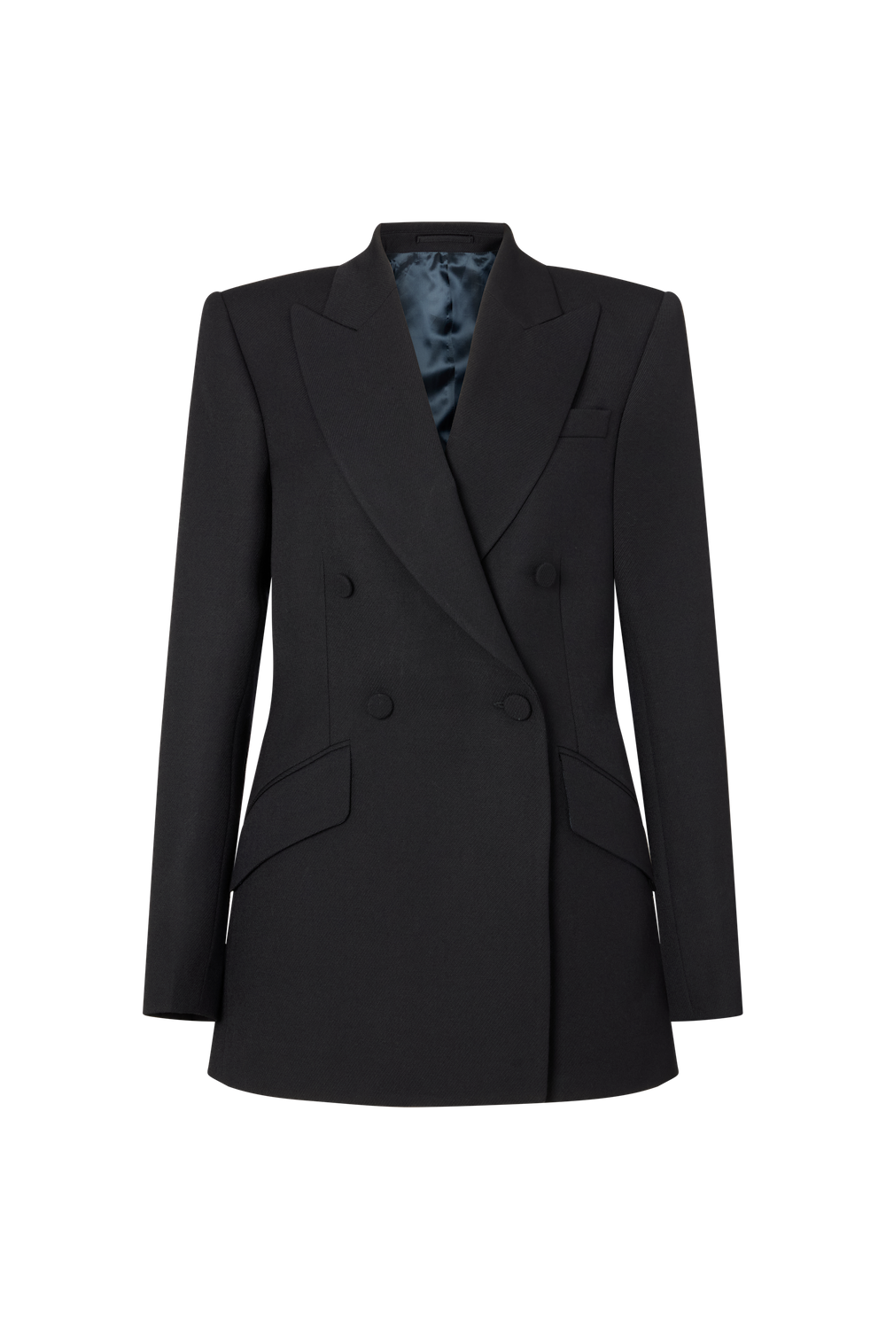 Double Breasted Jacket in Wool Twill