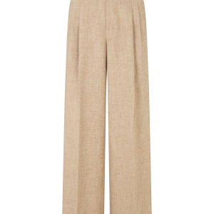 Wide Leg Trouser in Wool Silk