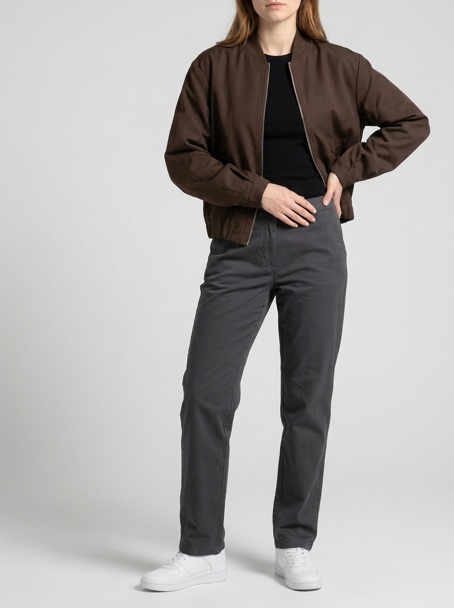 Zip Up Jacket Women Dropped Shoulder Lightweight Casual Layer ?? Kharites Shop - Image 4