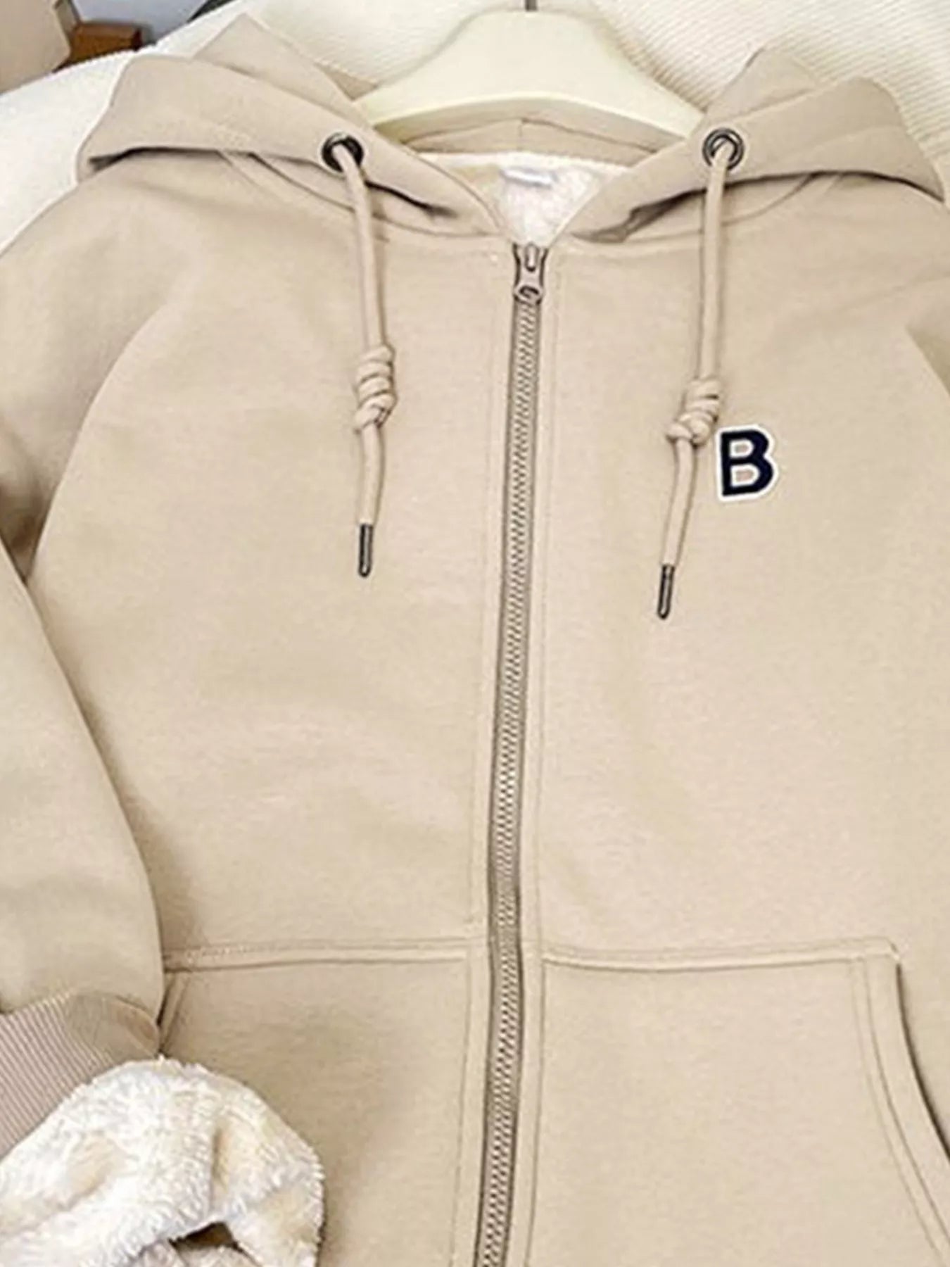 Fleece Lined Zip Up Hoodie Women Drawstring Warm Jacket With Pockets ?? Kharites Shop - Image 11