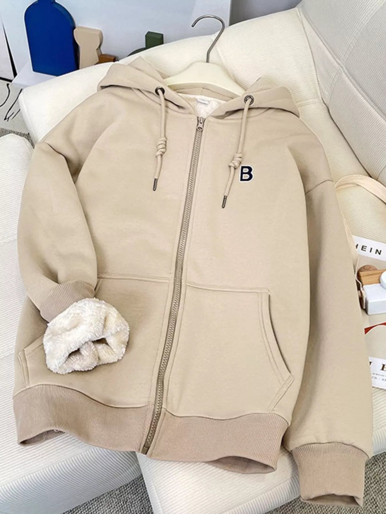 Fleece Lined Zip Up Hoodie Women Drawstring Warm Jacket With Pockets ?? Kharites Shop - Image 10