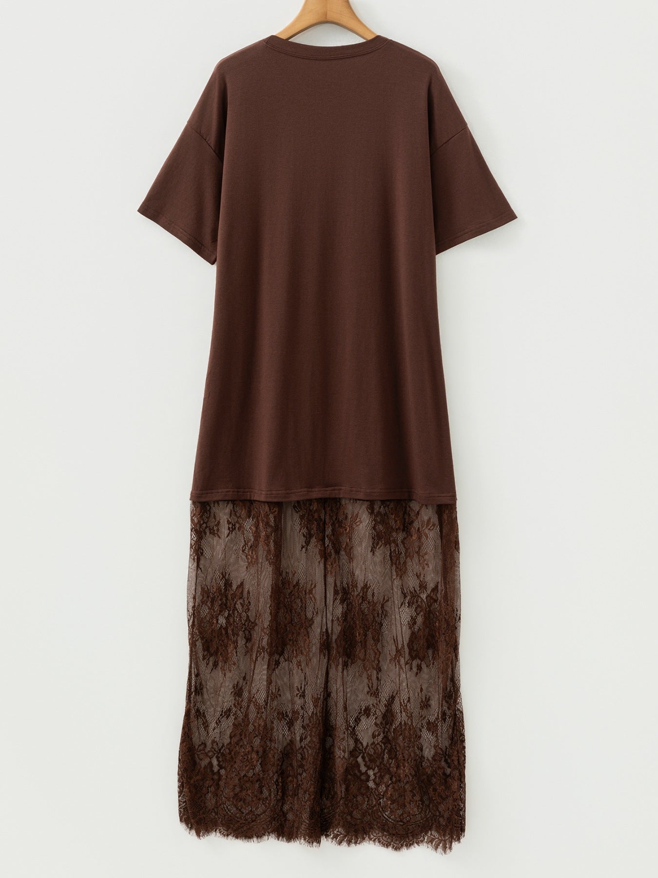 Floral Cotton T Shirt Dress Women Loose Short Sleeve Lace Trim ?? Kharites Shop - Image 11
