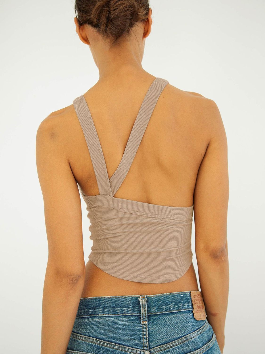 Ribbed Halter Crop Top Women Backless Sleeveless Cropped Cami ?? Kharites Shop - Image 22