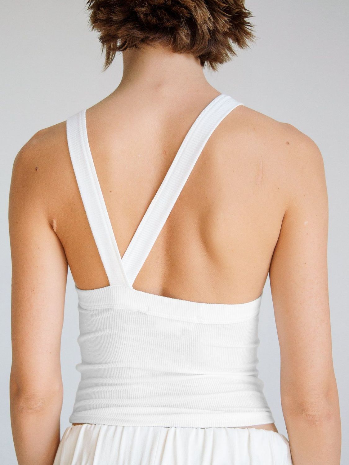 Ribbed Halter Crop Top Women Backless Sleeveless Cropped Cami ?? Kharites Shop - Image 19