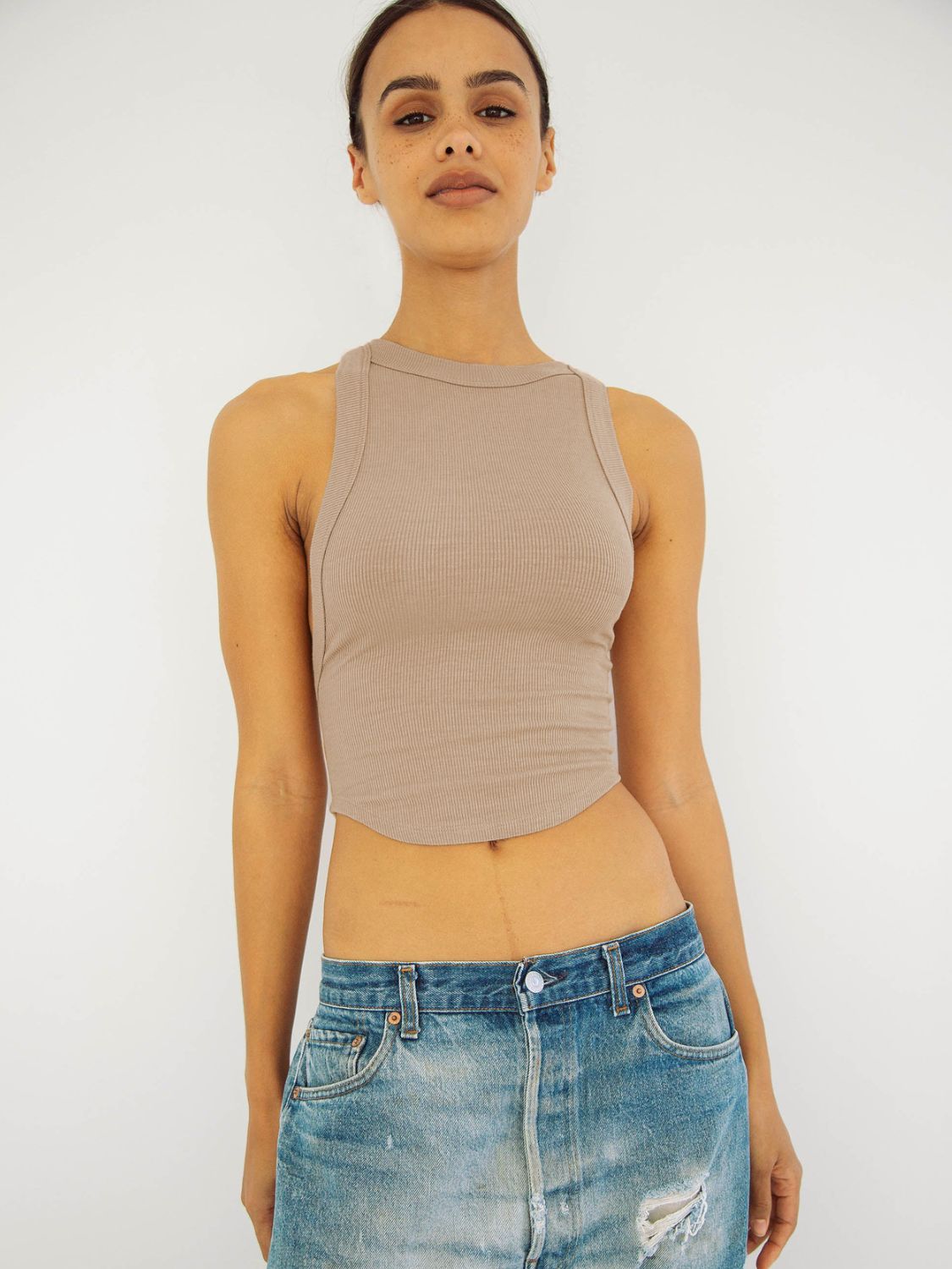 Ribbed Halter Crop Top Women Backless Sleeveless Cropped Cami ?? Kharites Shop - Image 20