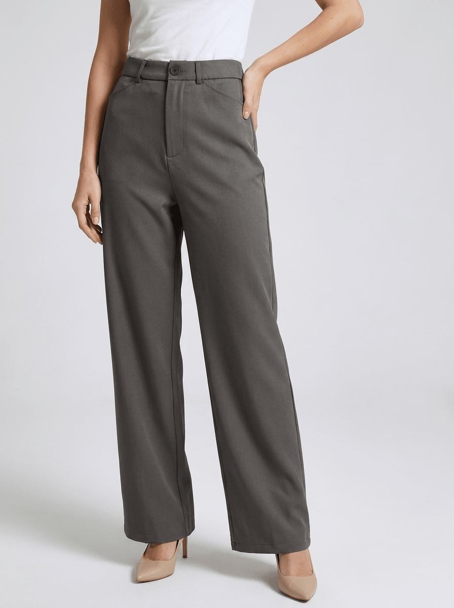 High Waisted Wide Leg Pants Women Trousers With Pockets Work ?? Kharites Shop
