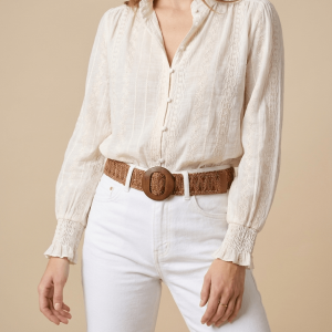 Lace Button Up Shirt Women Tie Front Short Sleeve Blouse ?? Kharites Shop