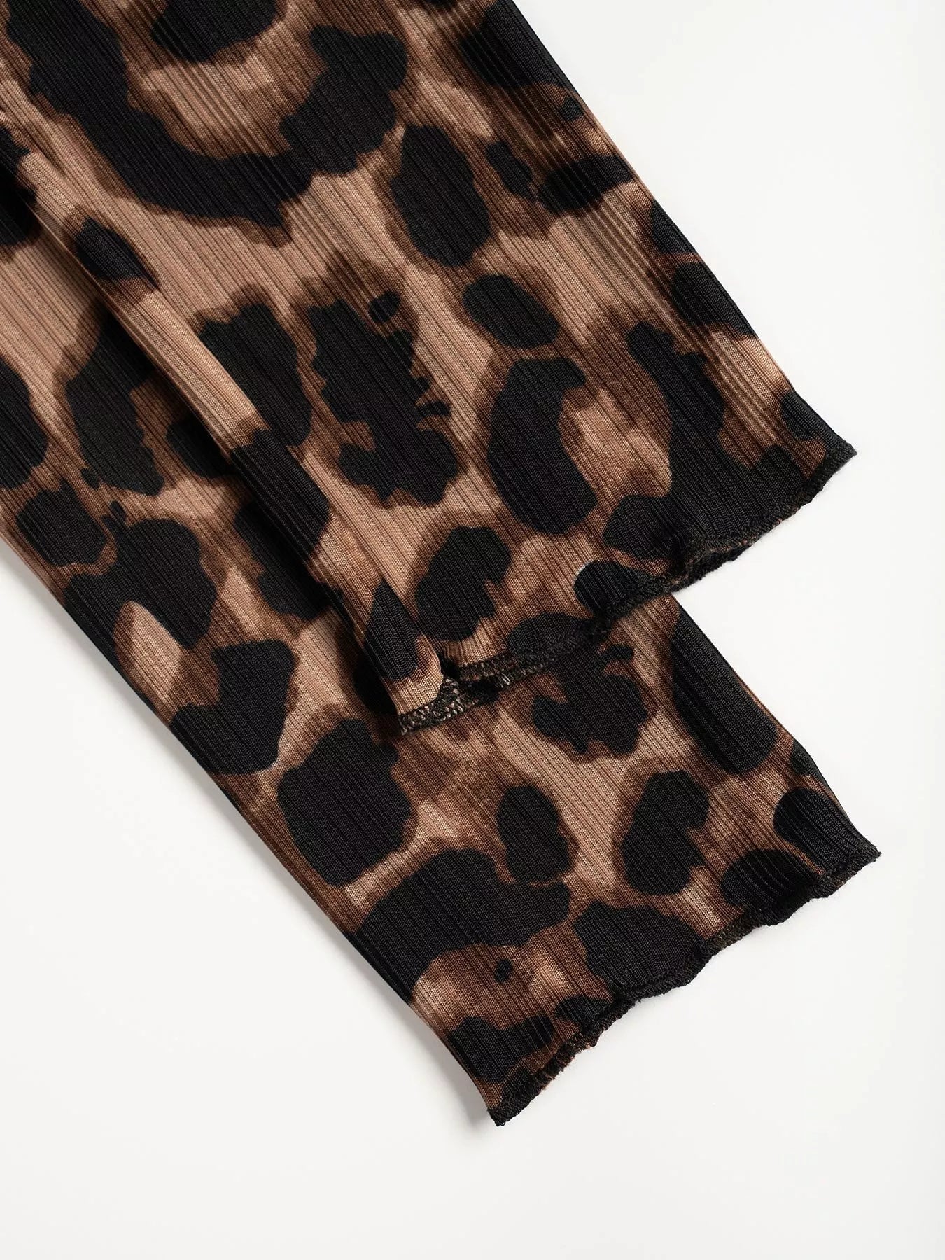 Leopard Print Button Down Top Women Short Sleeve Lace Trim Blouse ?? Kharites Shop - Image 7