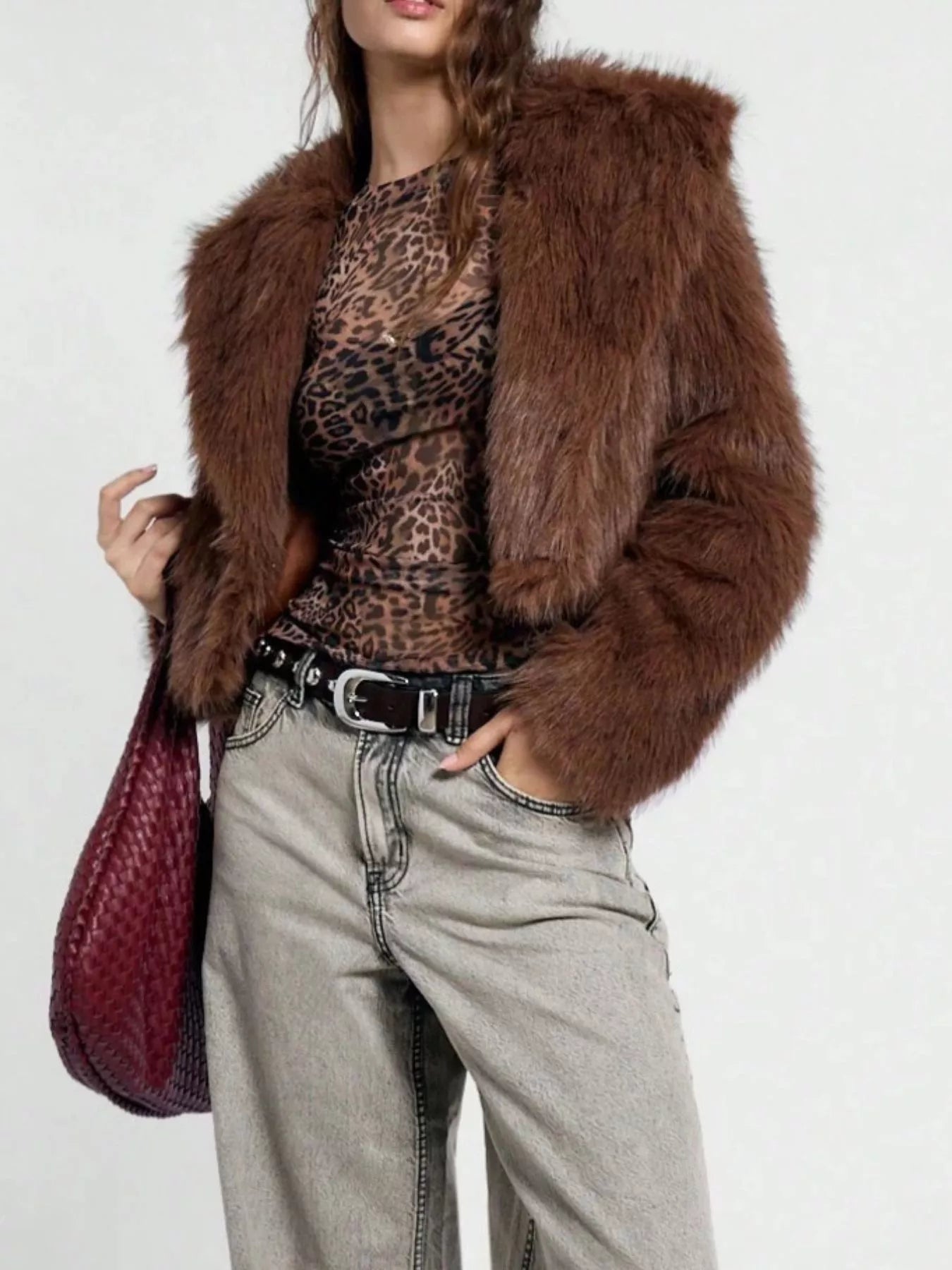 Leopard Print Blouse Women Sheer Long Sleeve Button Up Top ?? Kharites Shop - Image 5