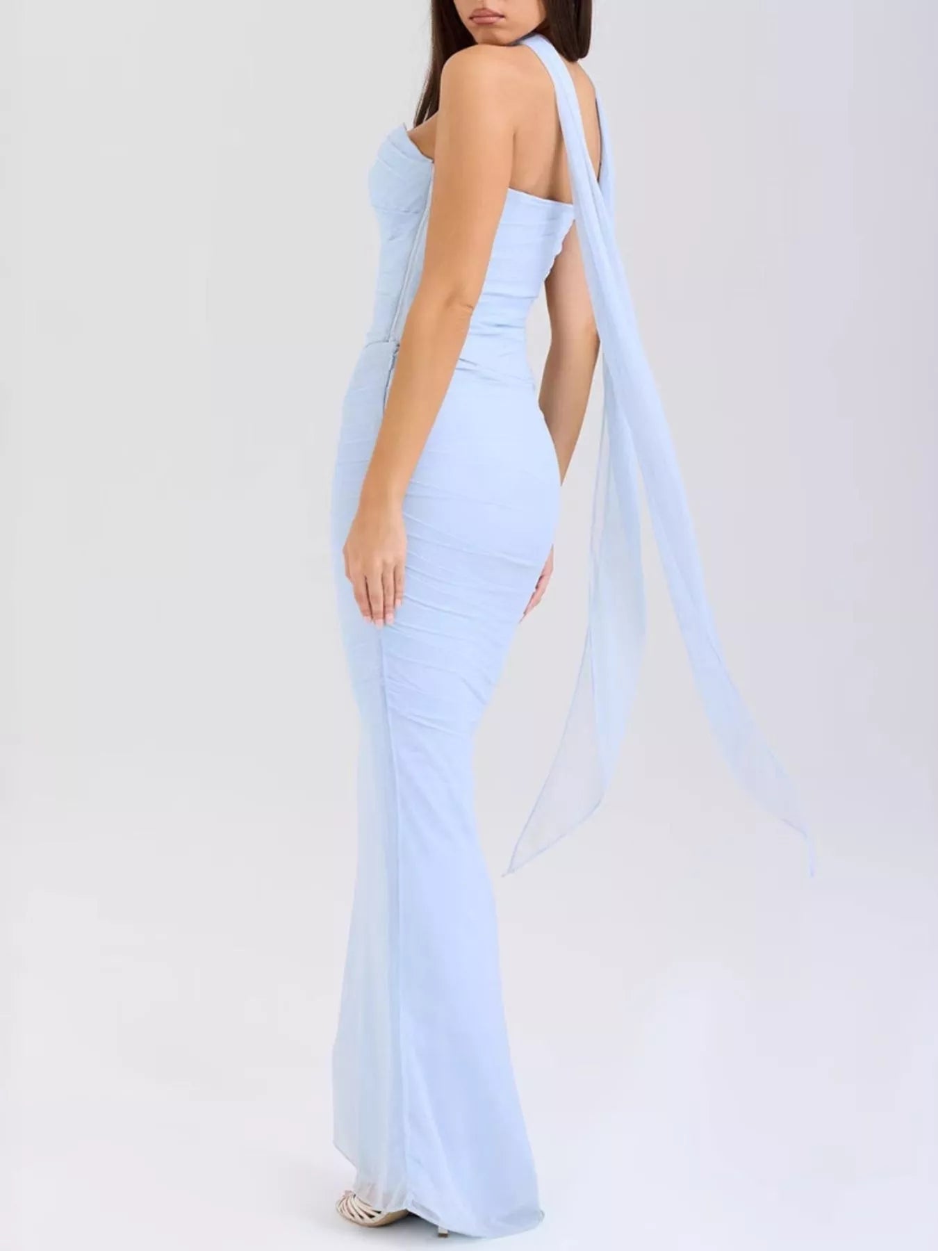 Two Piece Set Ruched Tube Top & Maxi Skirt Women Strapless ?? Kharites Shop - Image 23