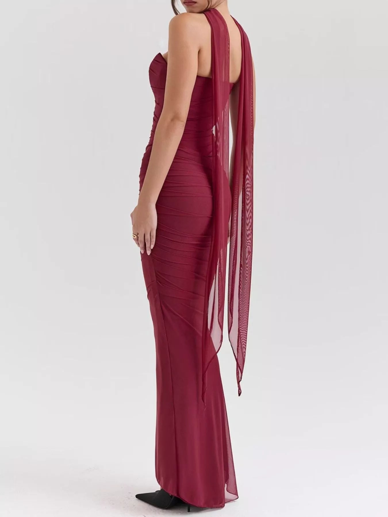 Two Piece Set Ruched Tube Top & Maxi Skirt Women Strapless ?? Kharites Shop - Image 20