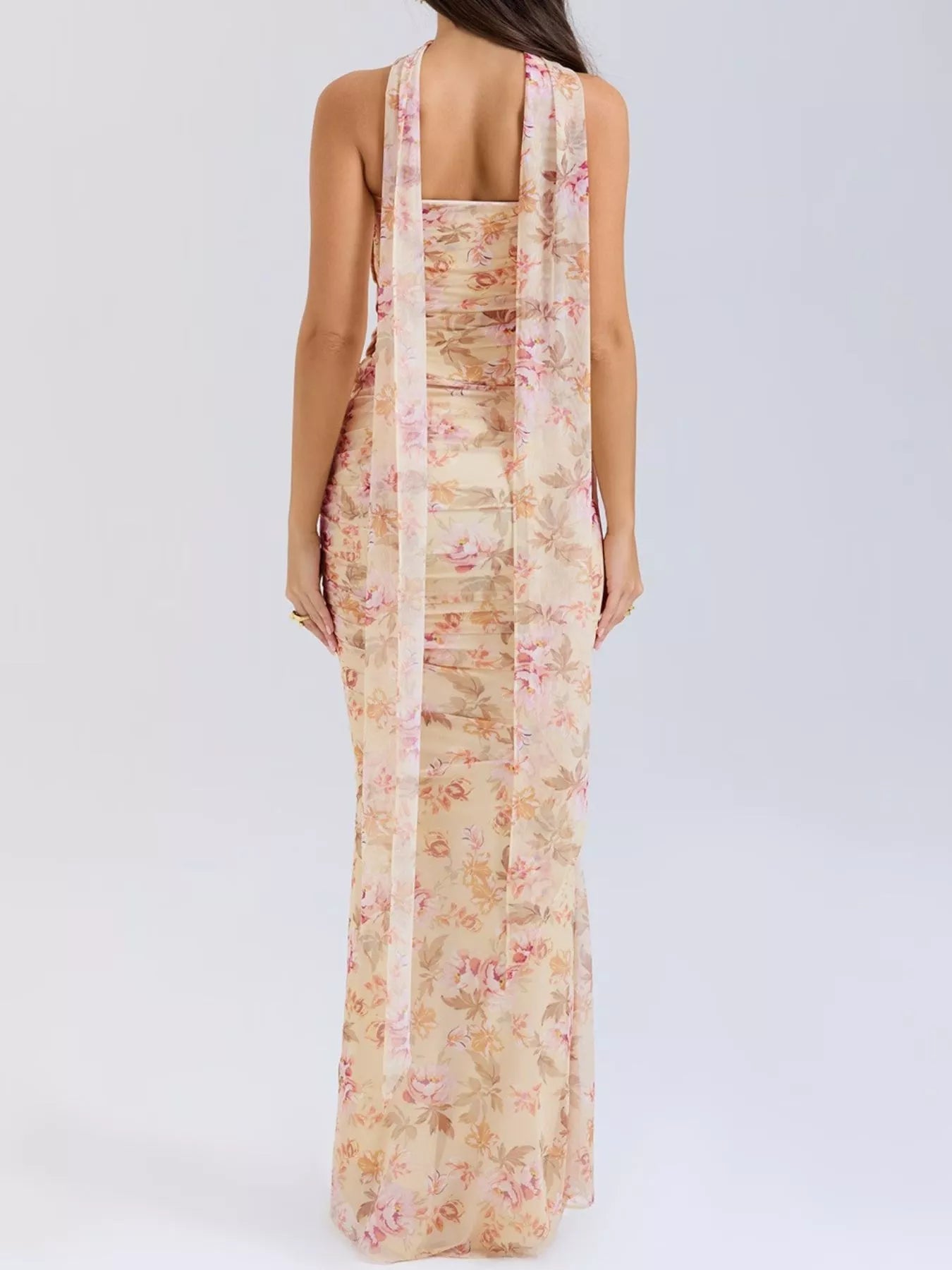Two Piece Set Ruched Tube Top & Maxi Skirt Women Strapless ?? Kharites Shop - Image 7
