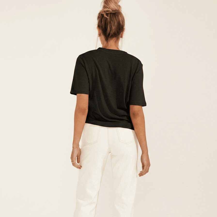 V Neck Cotton T Shirt Women Short Sleeve Basic Casual Everyday Top ?? Kharites Shop - Image 7