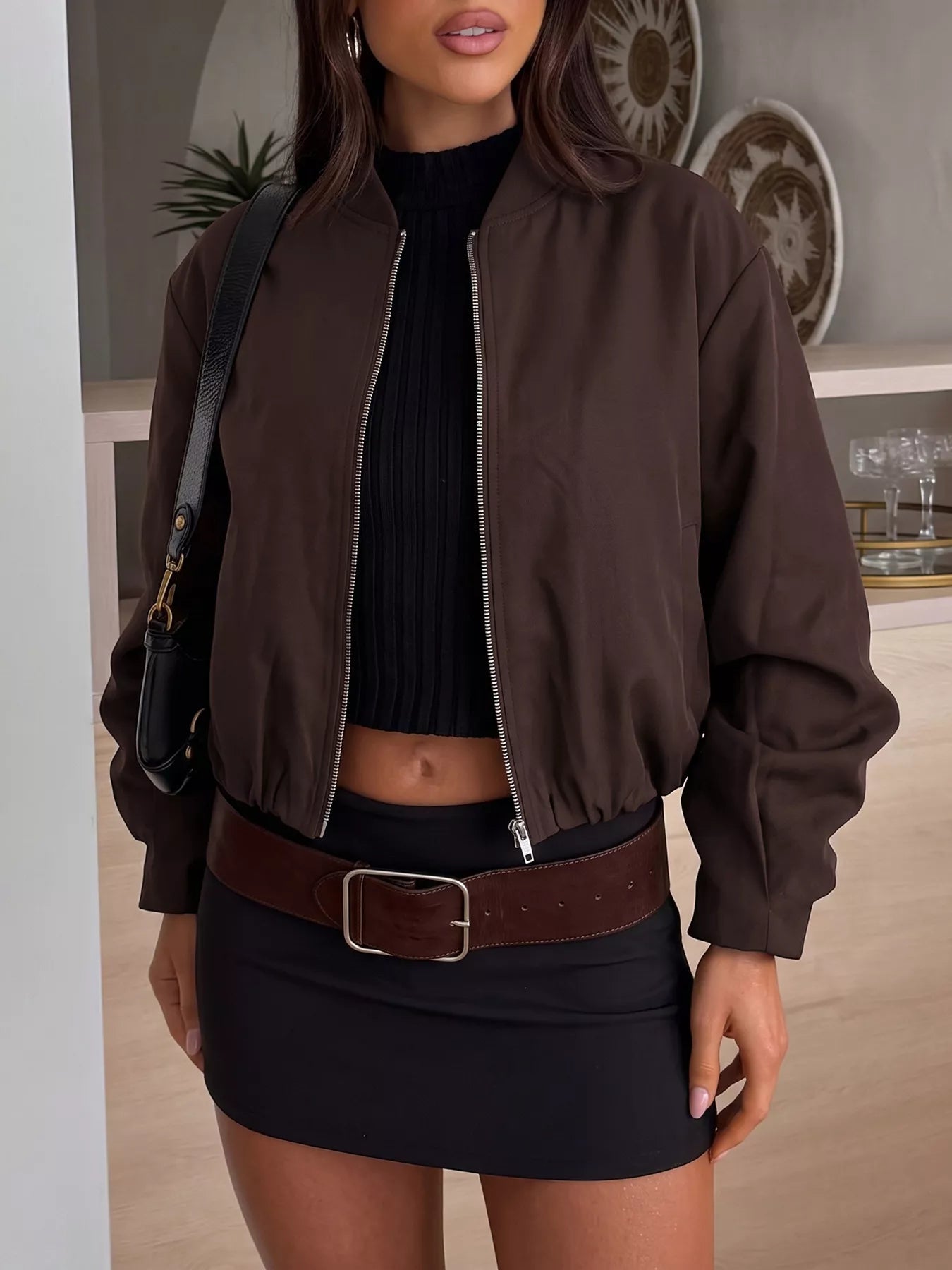 Zip Up Jacket Women Dropped Shoulder Lightweight Casual Layer ?? Kharites Shop - Image 6